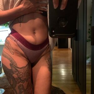Victoria's Secret Maroon and Pink Underwear